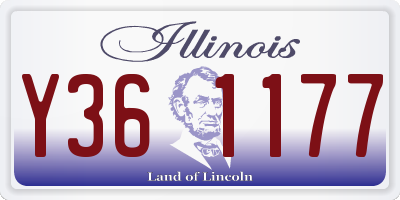 IL license plate Y361177
