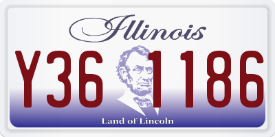 IL license plate Y361186
