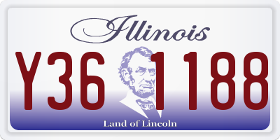 IL license plate Y361188