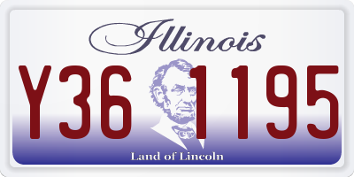 IL license plate Y361195