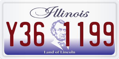 IL license plate Y361199