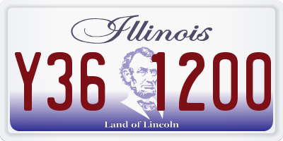 IL license plate Y361200