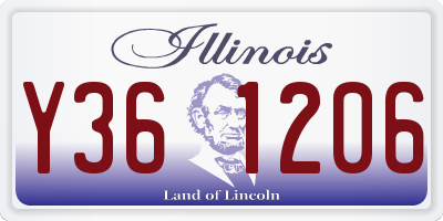IL license plate Y361206
