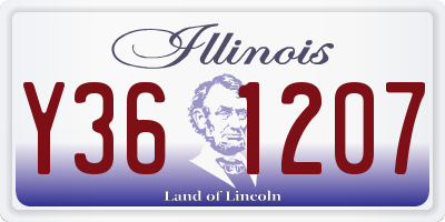 IL license plate Y361207