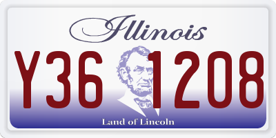 IL license plate Y361208