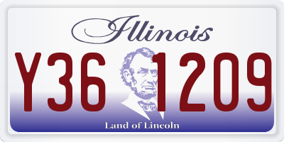 IL license plate Y361209