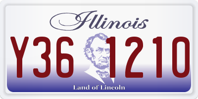 IL license plate Y361210