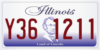 IL license plate Y361211