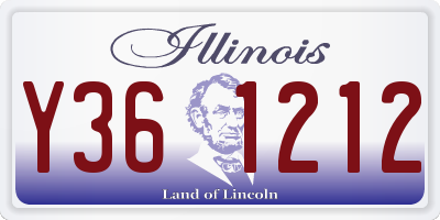 IL license plate Y361212