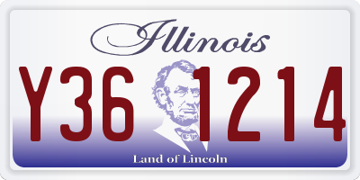 IL license plate Y361214