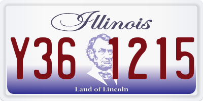 IL license plate Y361215
