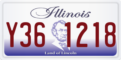 IL license plate Y361218