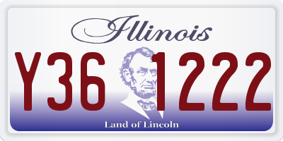 IL license plate Y361222