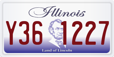 IL license plate Y361227