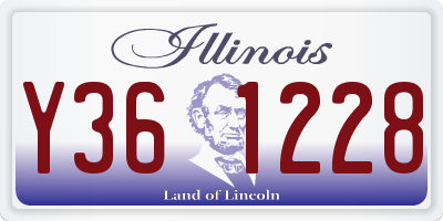 IL license plate Y361228
