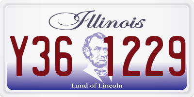 IL license plate Y361229