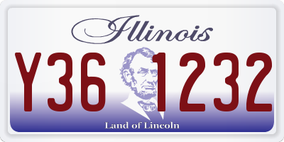 IL license plate Y361232