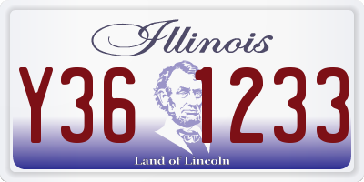 IL license plate Y361233