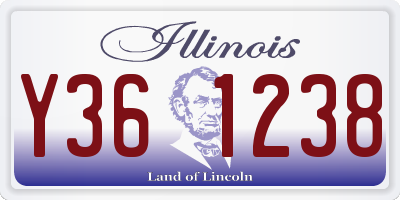 IL license plate Y361238