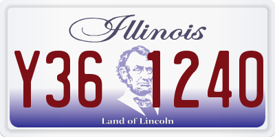 IL license plate Y361240