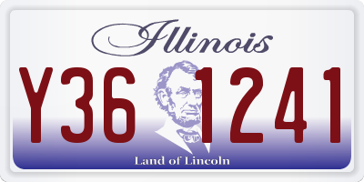 IL license plate Y361241