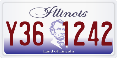 IL license plate Y361242
