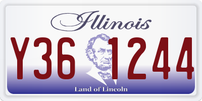 IL license plate Y361244