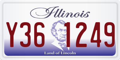 IL license plate Y361249