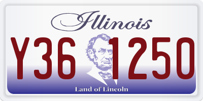 IL license plate Y361250