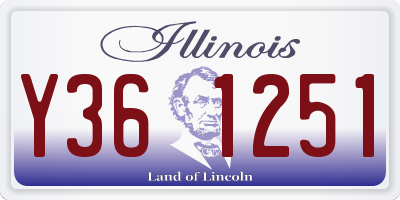 IL license plate Y361251