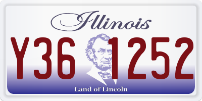 IL license plate Y361252