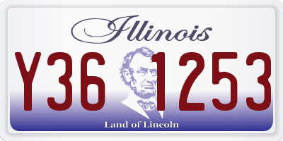 IL license plate Y361253