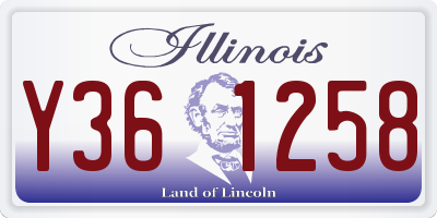 IL license plate Y361258