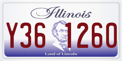 IL license plate Y361260