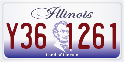 IL license plate Y361261