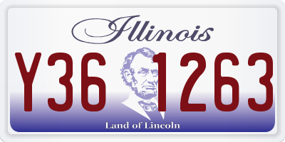 IL license plate Y361263