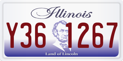 IL license plate Y361267
