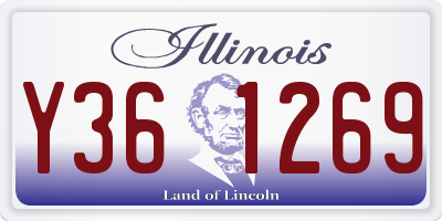 IL license plate Y361269