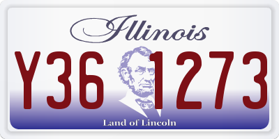 IL license plate Y361273