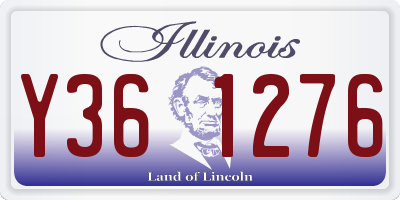 IL license plate Y361276
