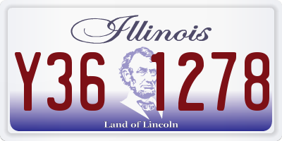 IL license plate Y361278