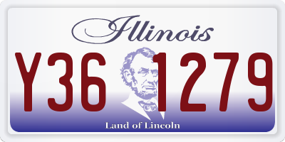IL license plate Y361279