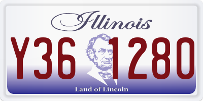 IL license plate Y361280