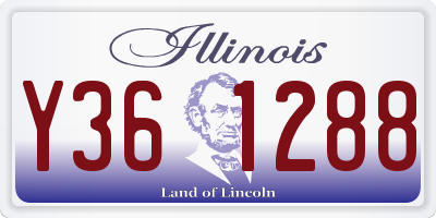 IL license plate Y361288