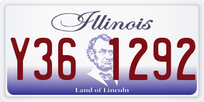 IL license plate Y361292