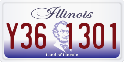 IL license plate Y361301