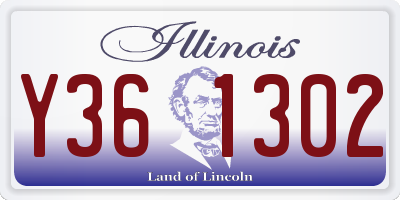 IL license plate Y361302