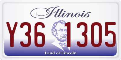 IL license plate Y361305