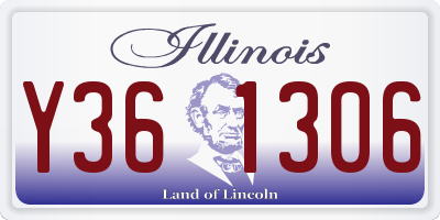 IL license plate Y361306