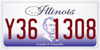 IL license plate Y361308